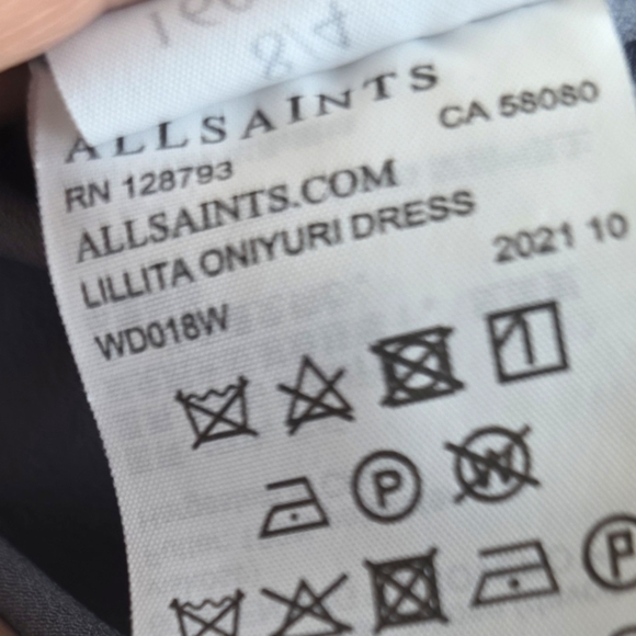 All Saints Lillita Oniyuri Dress Size 4 - Picture 6 of 6